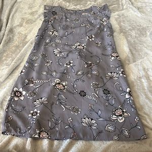 Loft floral flutter sleeve dress